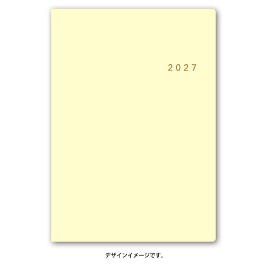 名入れ可能 2027年1月始まり ＮＯＬＴＹアクセスＢ６デュアルマンスリー月曜始まり（パウダーイエロー）6476