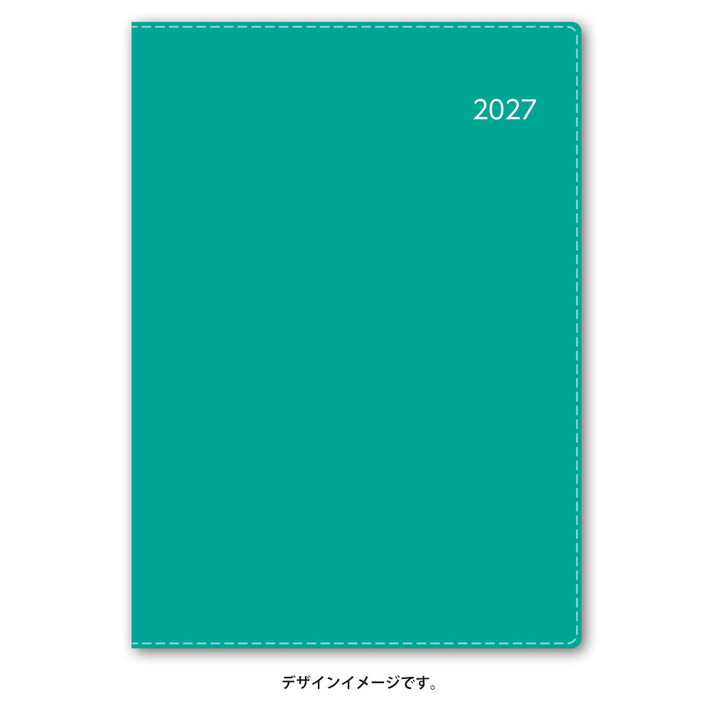 名入れ可能 2027年1月始まり ＮＯＬＴＹビジネスベーシックダイアリー（ターコイズ）6702